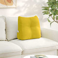 Vidaxl rugkussen geel 45 x 24 x 50 cm fluweel