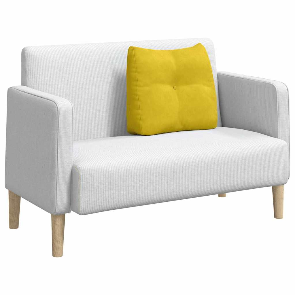 Vidaxl rugkussen geel 60 x 50 x 24 cm fluweel