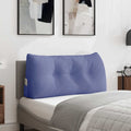 Vidaxl rugkussen jeans blauw 100 x 50 x 24 cm stof