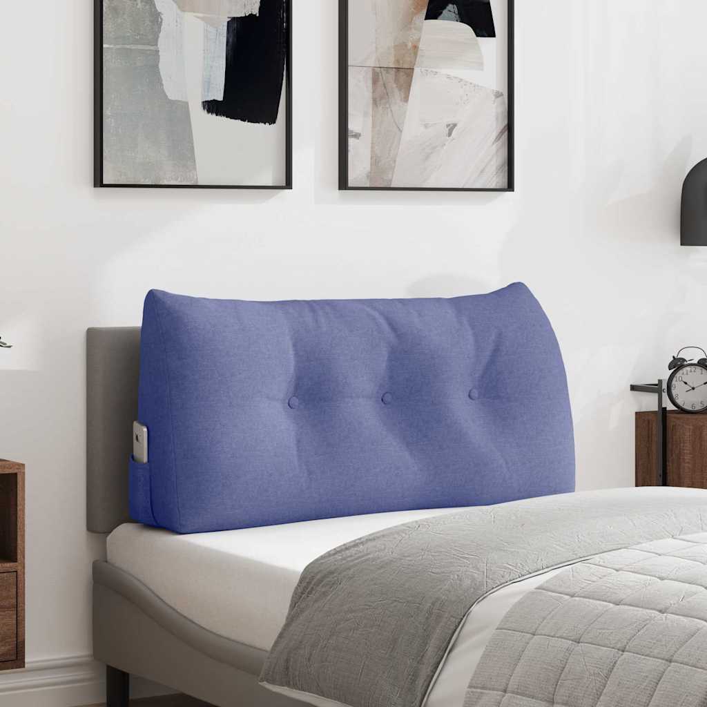 Vidaxl rugkussen jeans blauw 100 x 50 x 24 cm stof