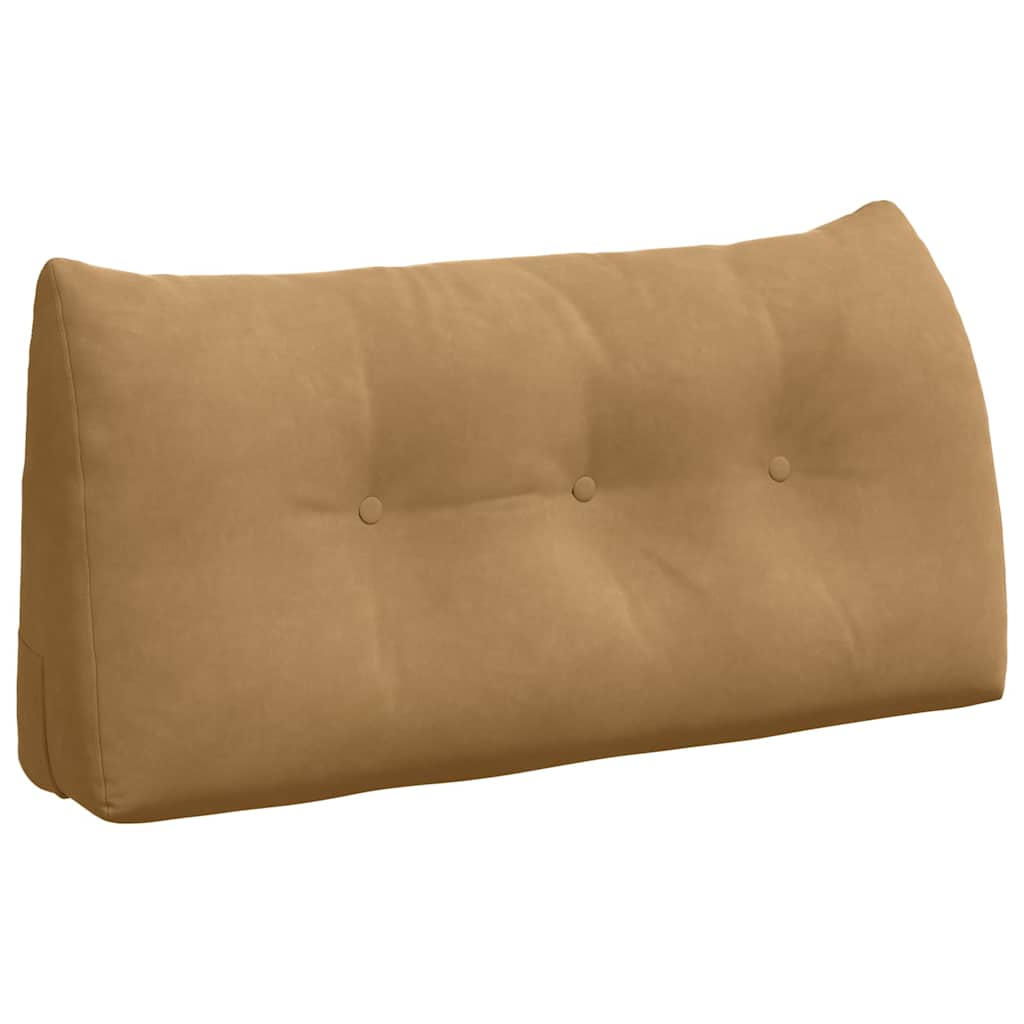 Vidaxl rugkussen bruin 100 x 24 x 50 cm fluweel