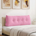 Vidaxl rugkussen roze 120 x 24 x 50 cm stof
