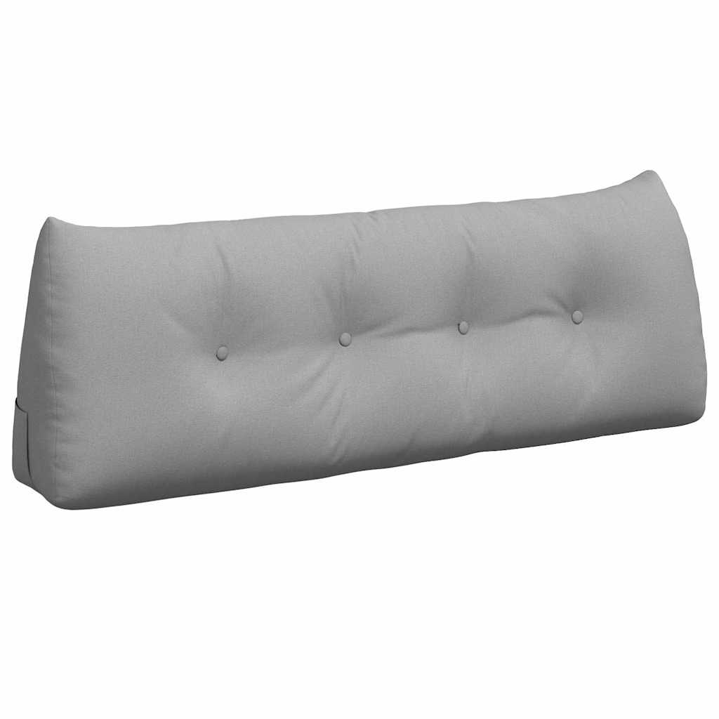 Vidaxl rugkussen wolkengrijs 140 x 24 x 50 cm stof