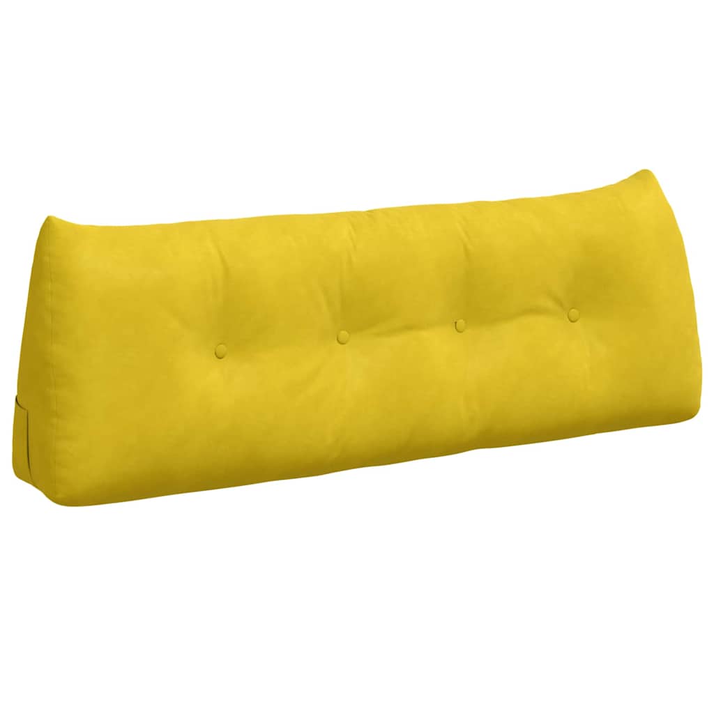 Vidaxl rugkussen geel 140 x 50 x 24 cm fluweel
