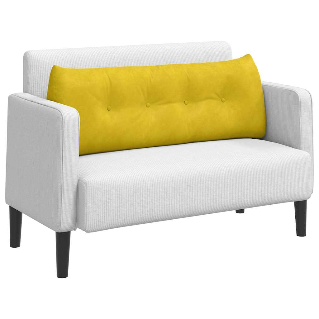 Vidaxl rugkussen geel 140 x 50 x 24 cm fluweel