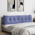 Vidaxl rugkussen jeans blauw 180 x 24 x 50 cm stof