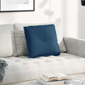 Vidaxl rugkussen blauw 50 x 19 x 45 cm stof