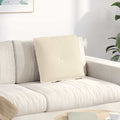 Vidaxl rugkussen beige 50 x 45 cm microvezel stof