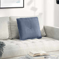 Vidaxl rugkussen blauw 50 x 45 cm cordstof