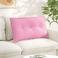 Vidaxl rugkussen roze 80 x 50 x 19 cm stof