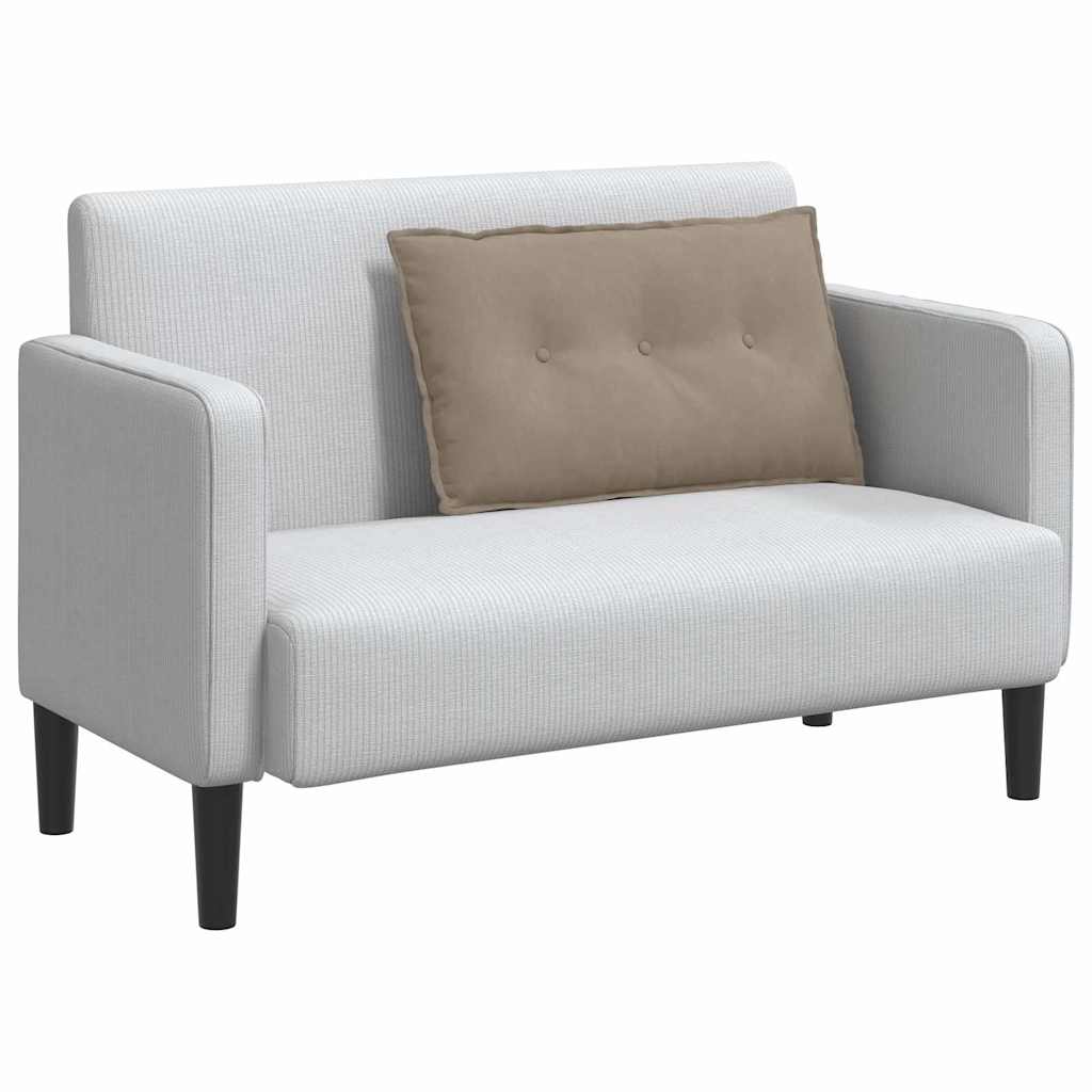 Vidaxl rugkussen taupe 80 x 50 x 19 cm microvezel stof