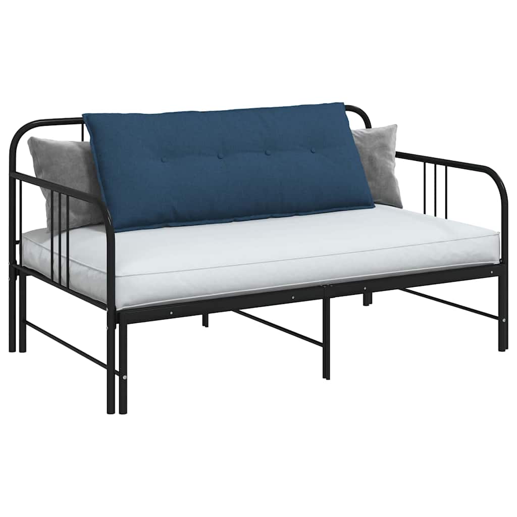 Vidaxl rugkussen blauw 120 x 19 x 50 cm stof