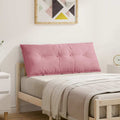 Vidaxl rugkussen roze 120 x 50 cm cordstof