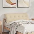 Vidaxl rugkussen crème 140 x 19 x 50 cm stof