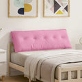 Vidaxl rugkussen roze 140 x 19 x 50 cm stof