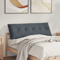 Vidaxl rugkussen donkergrijs 140 x 50 cm cordstof