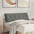 Vidaxl rugkussen donkergrijs 140 x 50 cm microvezel stof