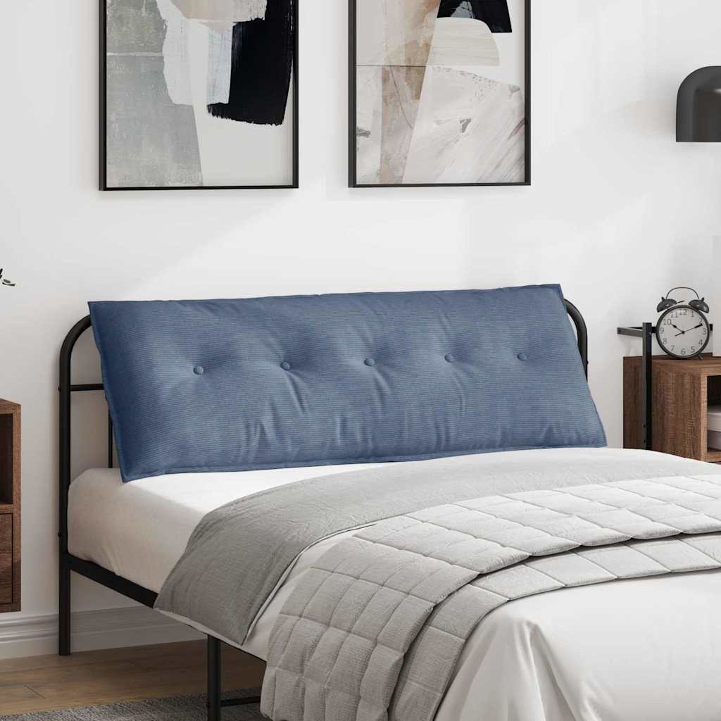 Vidaxl rugkussen blauw 140 x 50 cm katoen stof