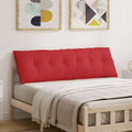 Vidaxl rugkussen rood 160 x 50 x 19 cm stof
