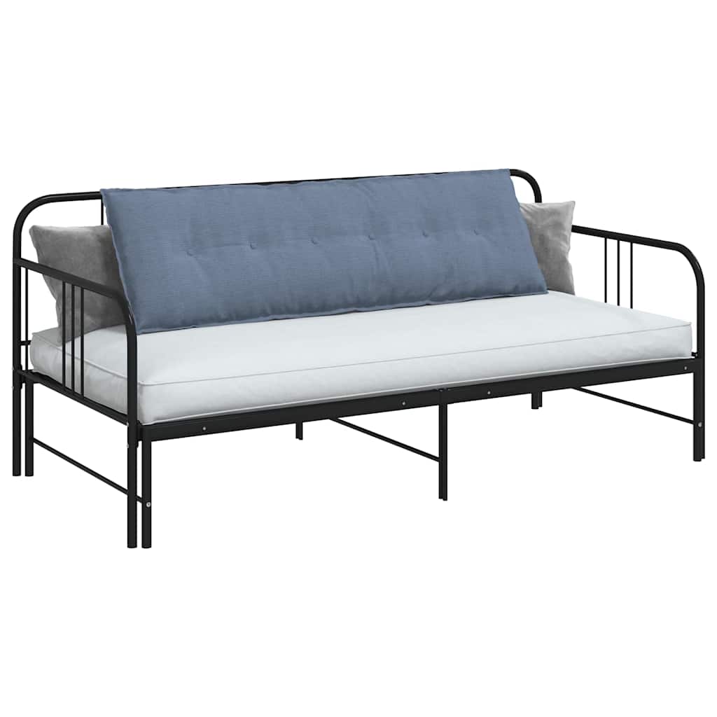 Vidaxl rugkussen blauw 160 x 50 x 19 cm katoen stof