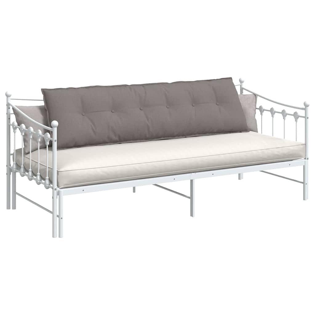 Vidaxl rugkussen taupe 180 x 19 x 50 cm stof