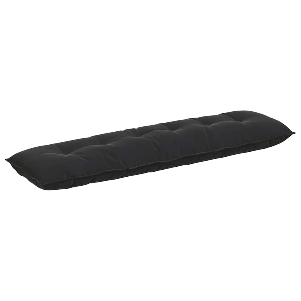Vidaxl rugkussen zwart 180 x 50 x 19 cm katoen stof