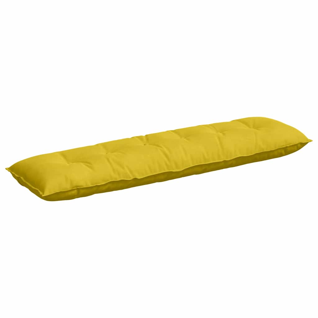 Vidaxl rugkussen geel 180 x 50 cm cordstof