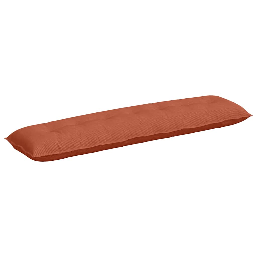 Vidaxl rugkussen rood-oranje 200 x 50 cm cordstof