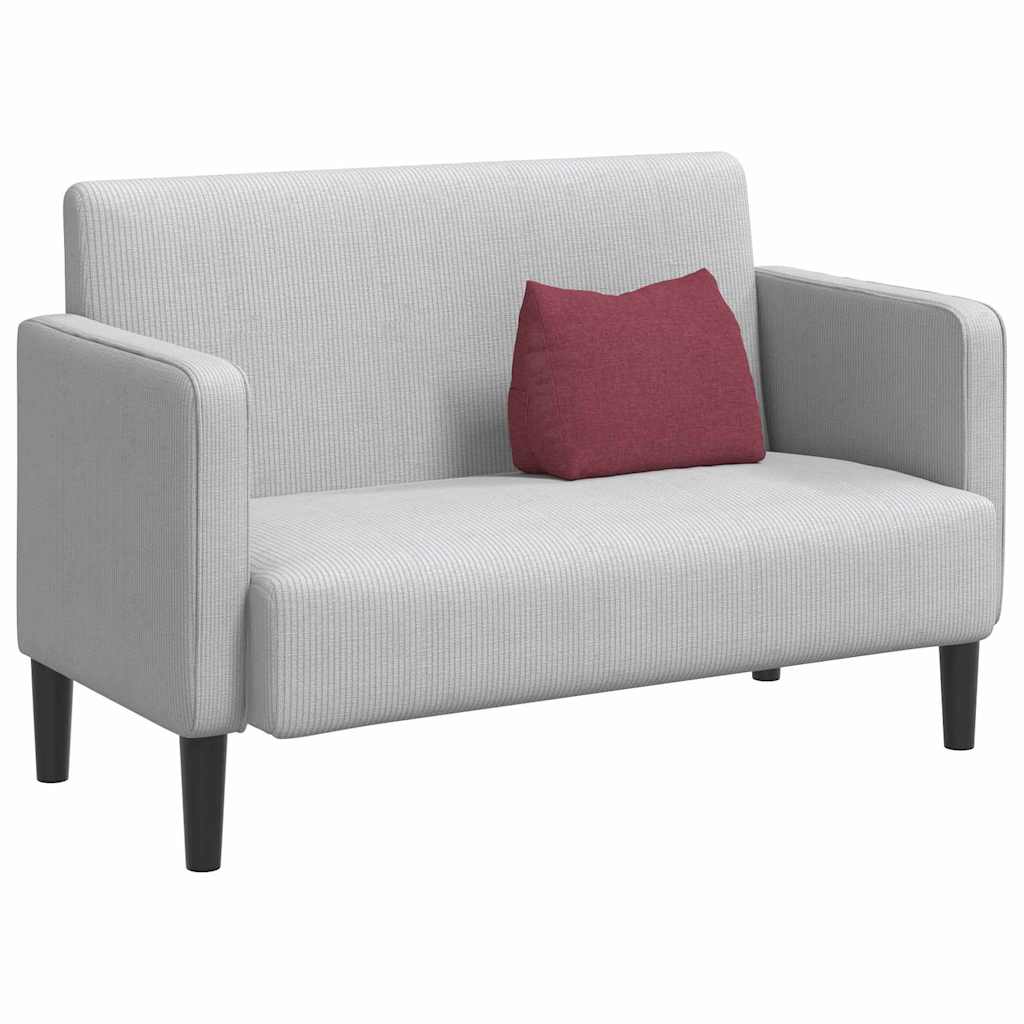 Vidaxl rugkussen wijnrood 45 x 35 x 20 cm stof
