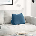Vidaxl rugkussen blauw 45 x 35 x 20 cm katoen stof