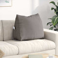 Vidaxl rugkussen taupe 60 x 20 x 50 cm stof