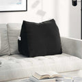 Vidaxl rugkussen zwart 60 x 20 x 50 cm cordstof