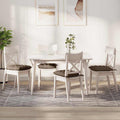 Vidaxl zitkussens 4 pcs bruin 40 x 40 x 6 cm stof