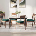 Vidaxl zitkussens 4 pcs donkergroen 40 x 40 x 6 cm stof