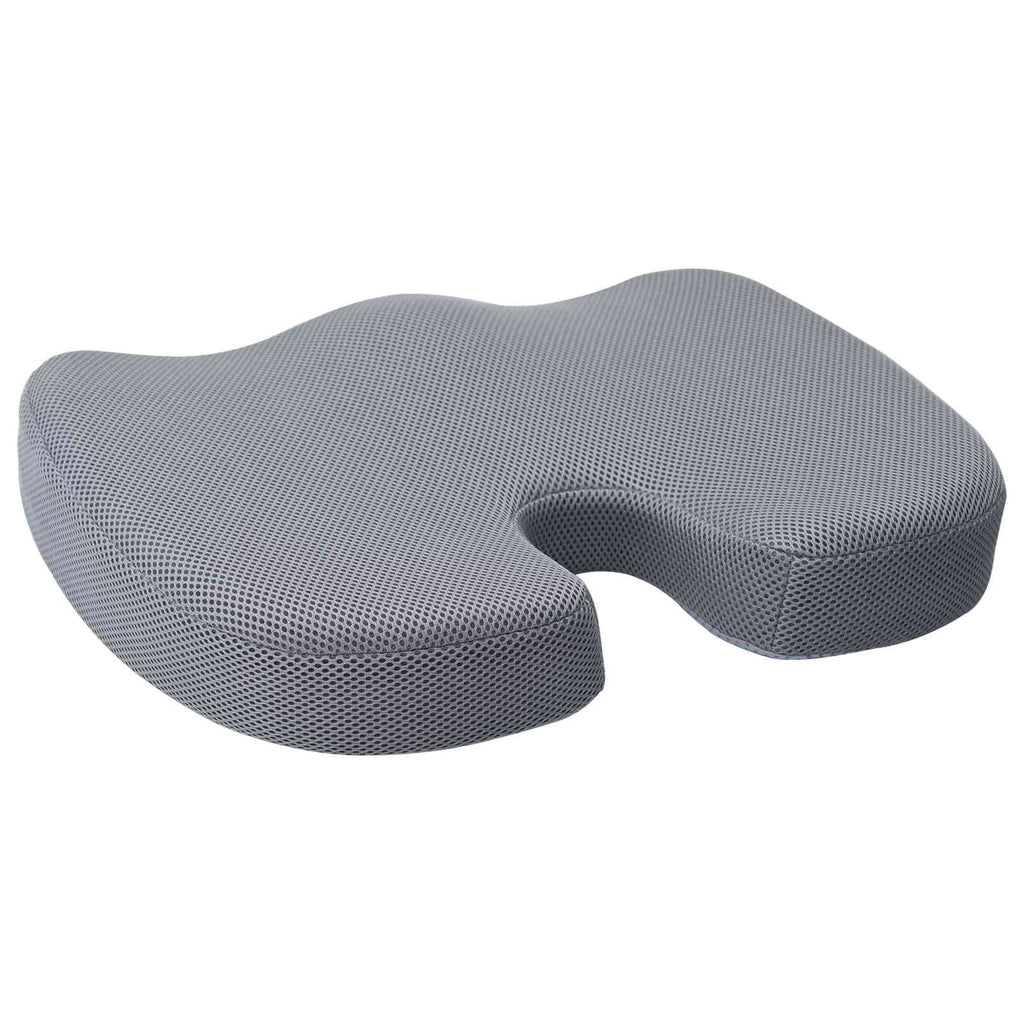 Vidaxl zitkussen met kussen grijs 47 x 37 x 8 cm met gaasdoek