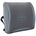 Vidaxl rugkussen met kussen grijs 36 x 30 x 12 cm met gaasdoek