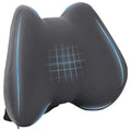 Vidaxl rugkussen met kussen grijs 40 x 32 x 14 cm polyester