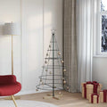 Vidaxl metalen kerstboom met standaard kuopio 150 cm staal zwart