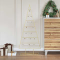 Vidaxl metalen kerstboom met standaard goud 125 cm poedergecoat staal