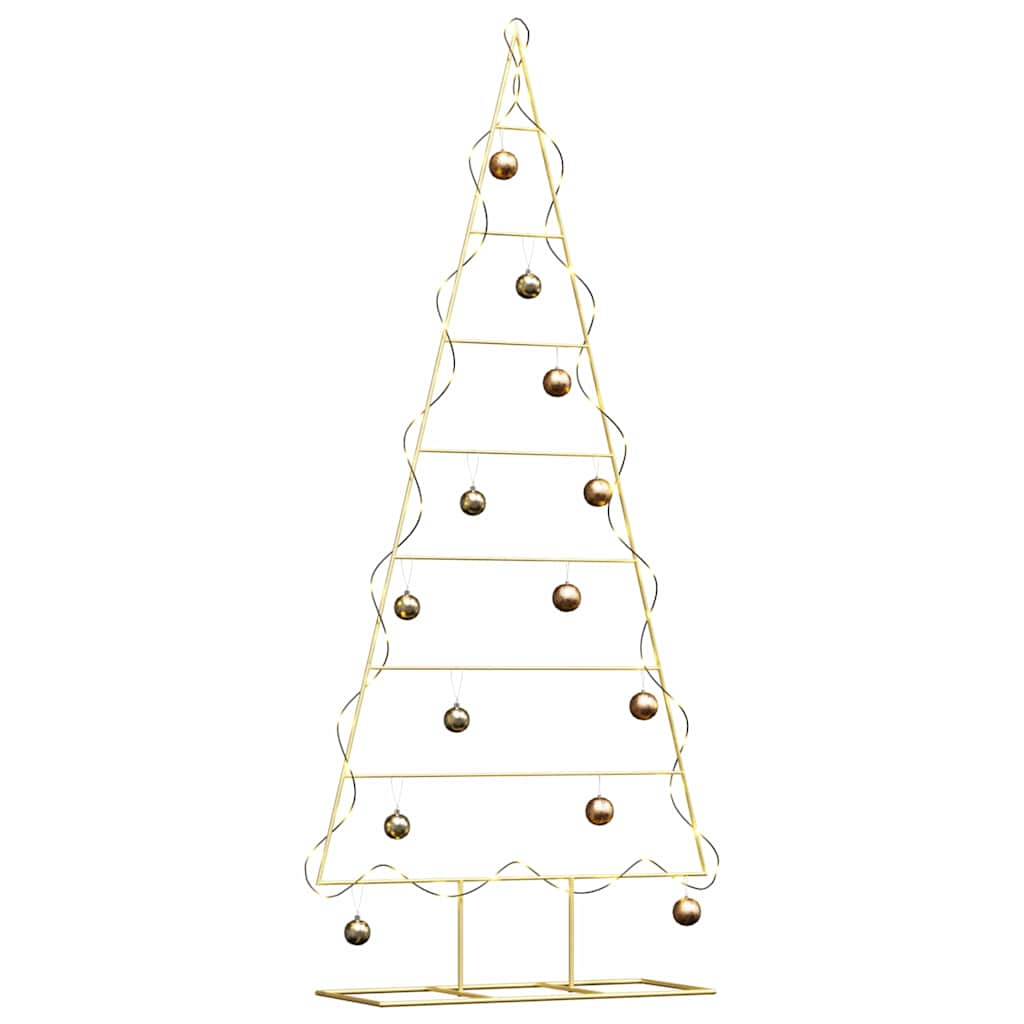 Vidaxl metalen kerstboom goud 181 cm poedergecoat staal