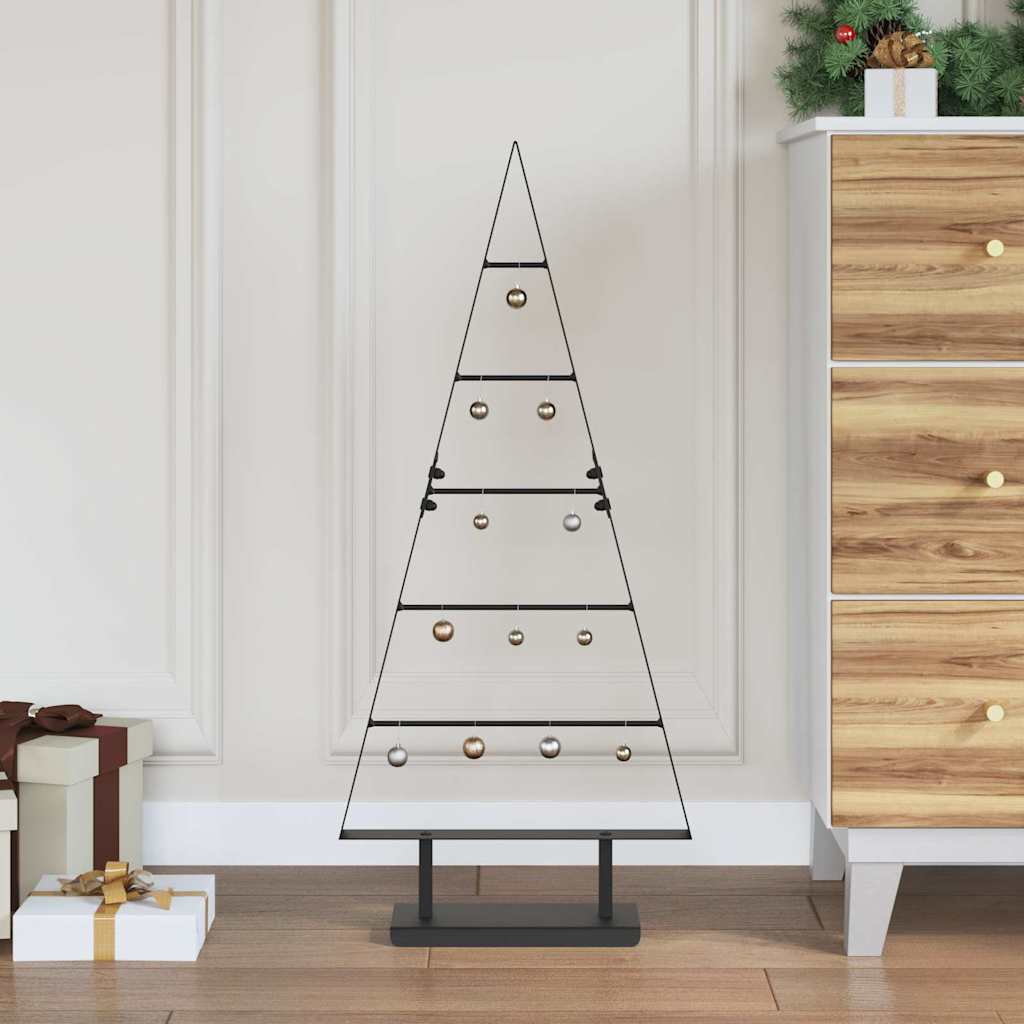 Vidaxl metalen kerstboom zwart 90 cm staal