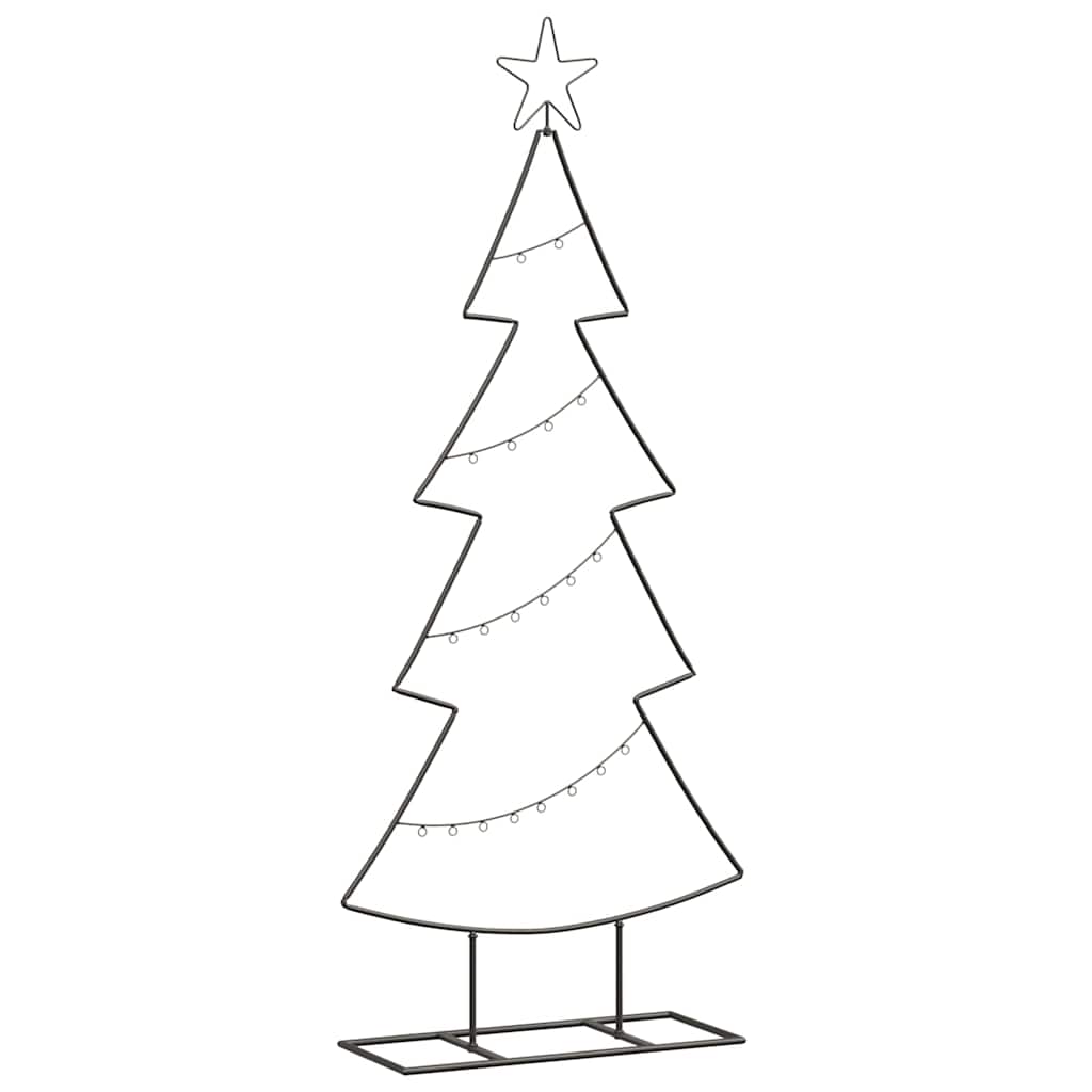 Vidaxl metalen kerstboom zwart 125 cm staal
