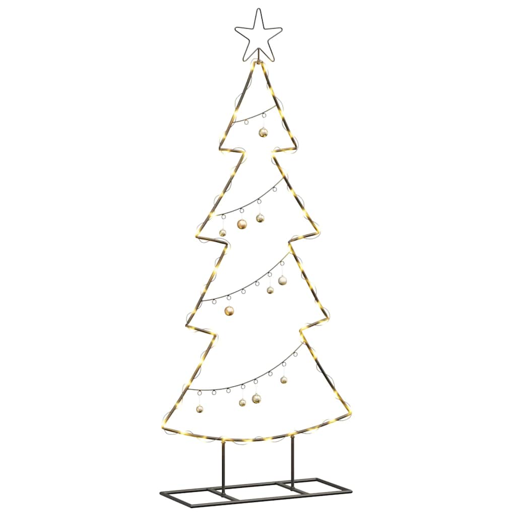 Vidaxl metalen kerstboom zwart 125 cm staal