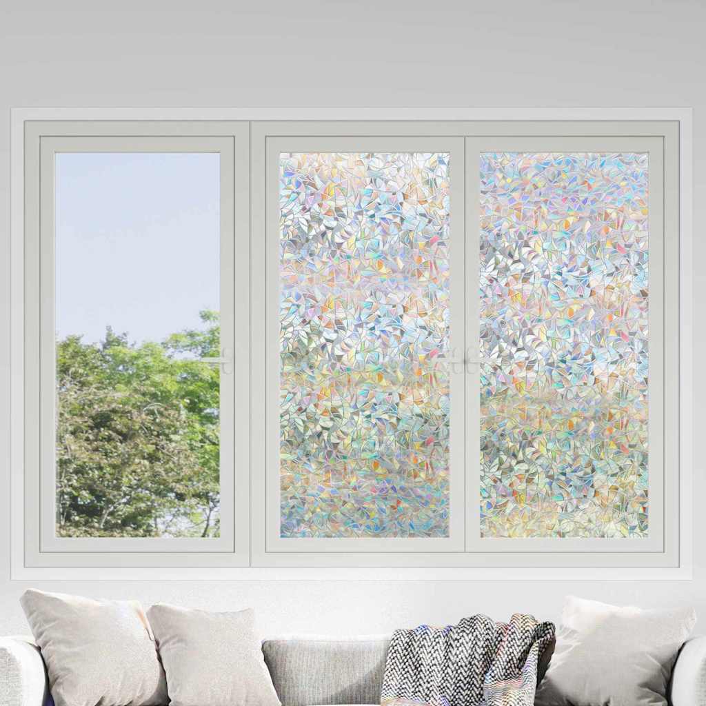 Vidaxl statistisch raamfoli doorzichtig 90 x 1000 cm pvc