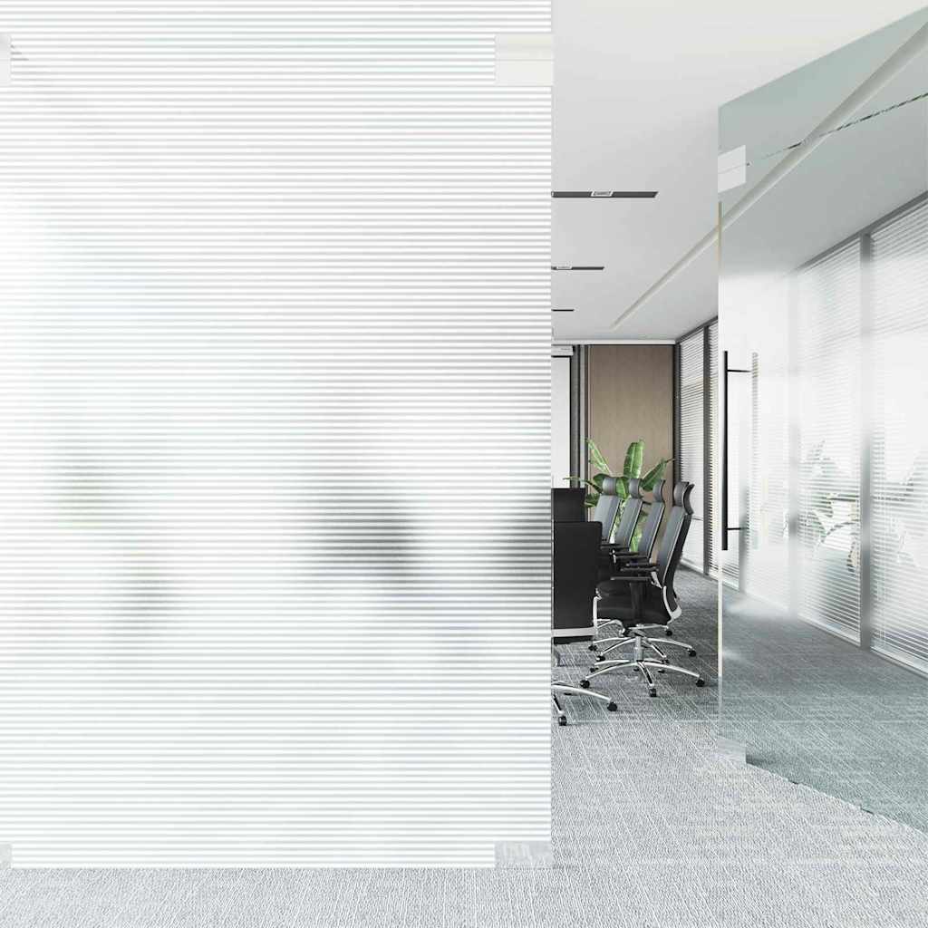 Vidaxl zelfklevende raamfolie gesatineerde strepen 45 x 1000 cm pvc