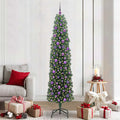 Vidaxl kunstkerstboom groen 210 cm pvc en staal en kunststof