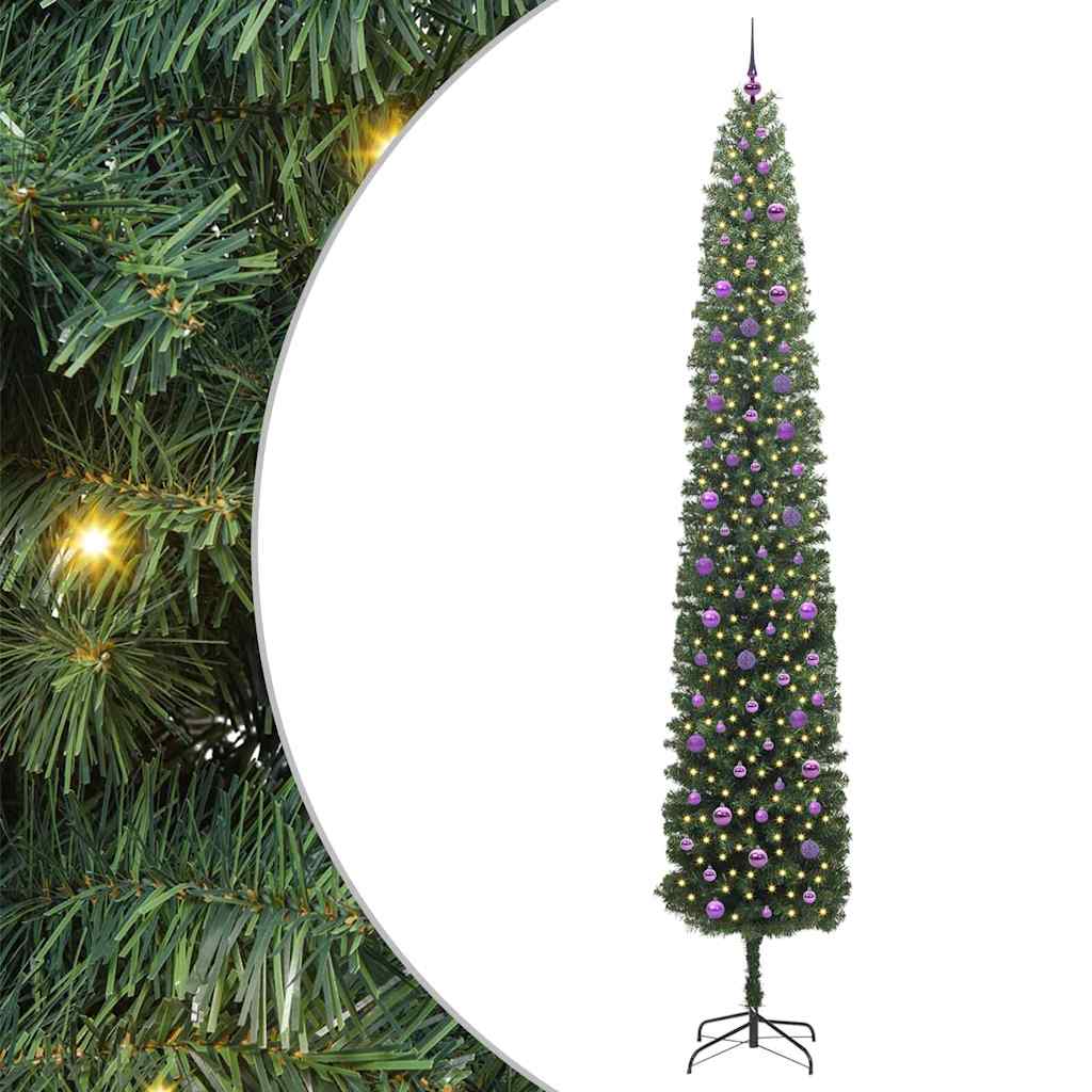 Vidaxl kunstkerstboom groen 300 cm pvc en staal en kunststof