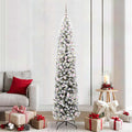 Vidaxl kunstkerstboom groen 210 cm pvc en staal en kunststof