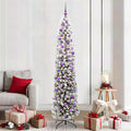 Vidaxl kunstkerstboom groen 210 cm pvc en staal en kunststof