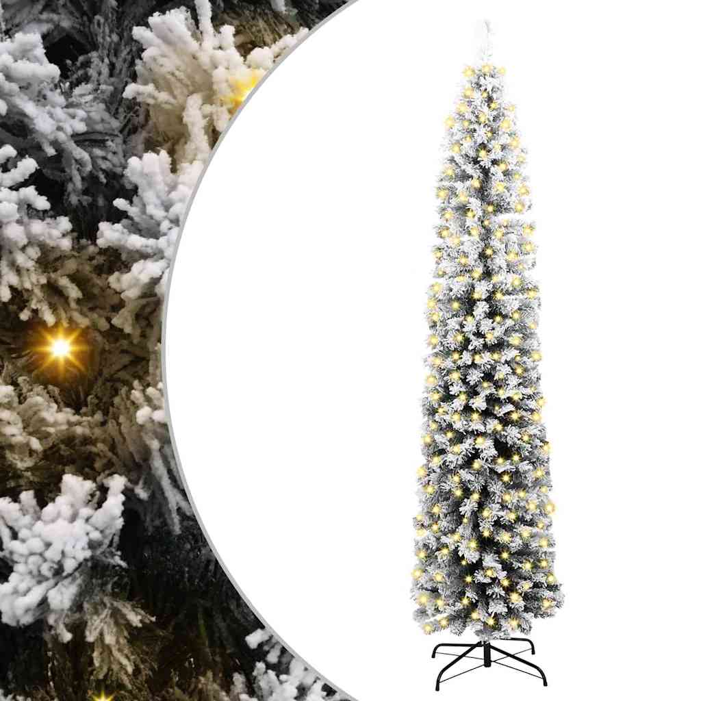 Vidaxl kunstkerstboom groen 240 cm pvc en staal en kunststof